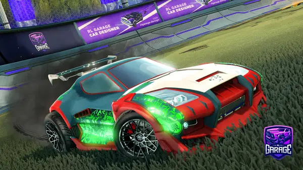 A Rocket League car design from Hybrid8