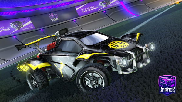 A Rocket League car design from DarkMist182