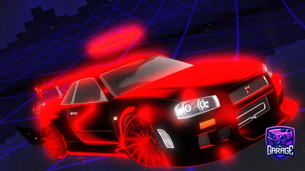 A Rocket League car design from DarkMist182