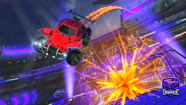 A Rocket League car design from Goldkargashik