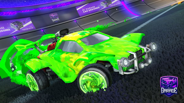 A Rocket League car design from Vzzxo