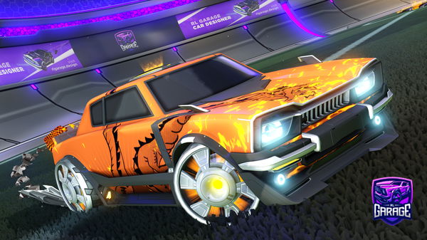 A Rocket League car design from car0