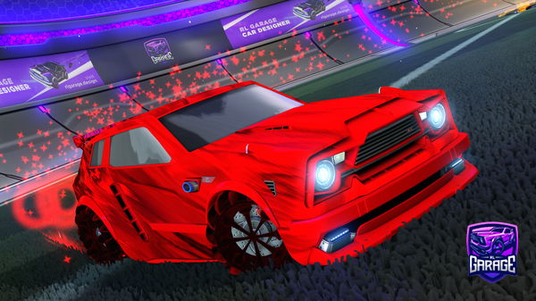 A Rocket League car design from strykerredbull11