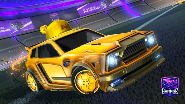 A Rocket League car design from GalaxyVerse