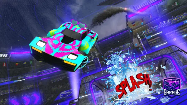 A Rocket League car design from GLTCHMOON