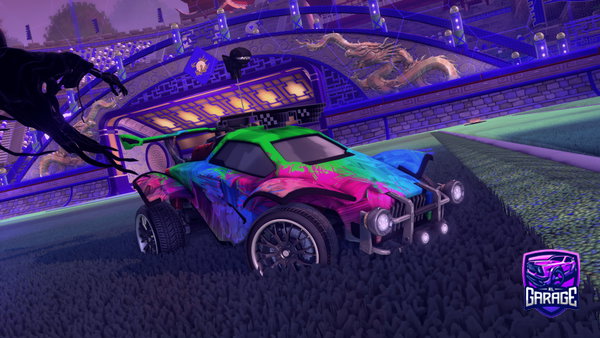 A Rocket League car design from Oajosokb