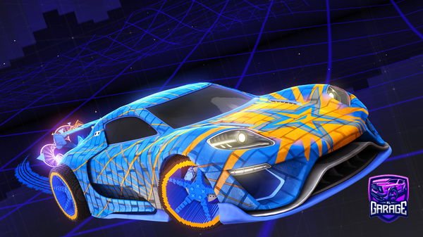 A Rocket League car design from Vzzxo