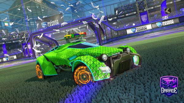 A Rocket League car design from SupportBot