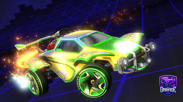 A Rocket League car design from nocoronaforu