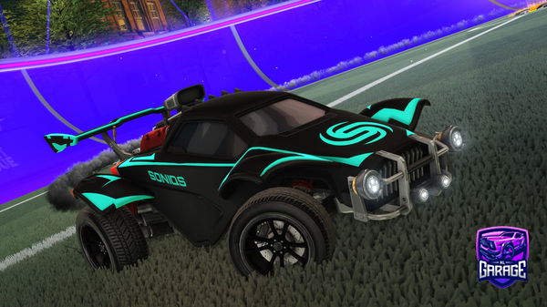 A Rocket League car design from afterglvwwwontt