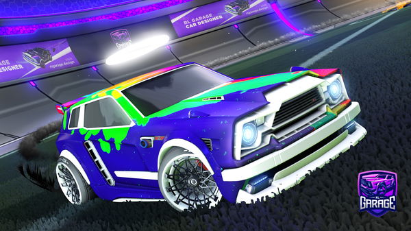 A Rocket League car design from TX456G