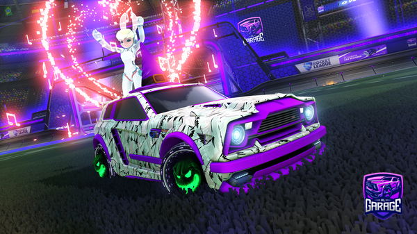 A Rocket League car design from keyholery