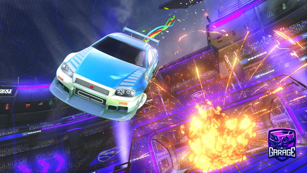 A Rocket League car design from AzmoSkeleton