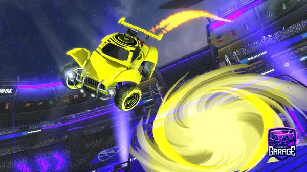 A Rocket League car design from IBeatMyWoman