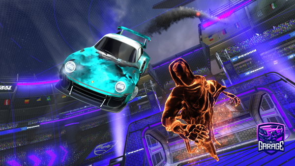 A Rocket League car design from Mafuuhh
