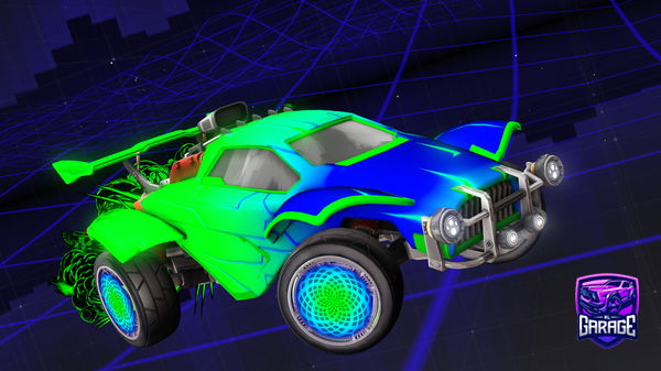 A Rocket League car design from leoshredz