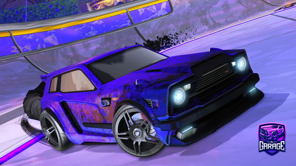 A Rocket League car design from Mojo8two8