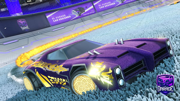 A Rocket League car design from GBElias