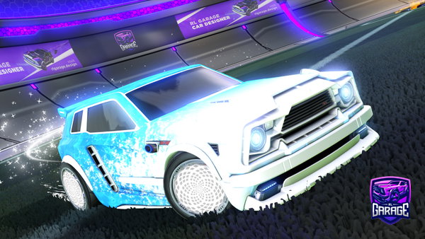 A Rocket League car design from steel71