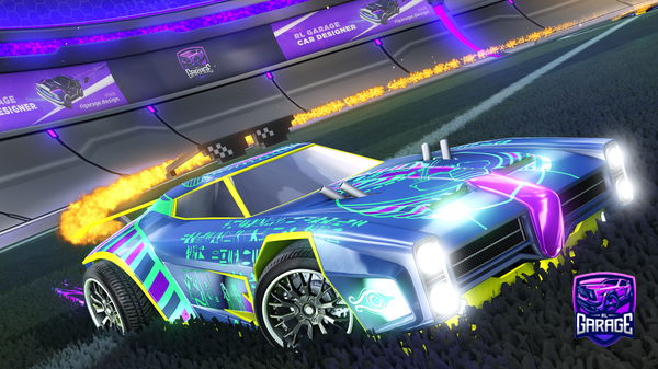 A Rocket League car design from Fjoompaz