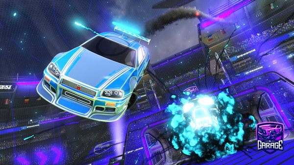 A Rocket League car design from Blaze_shadows