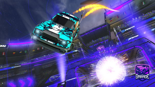 A Rocket League car design from azesklo09