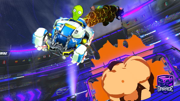 A Rocket League car design from zefos