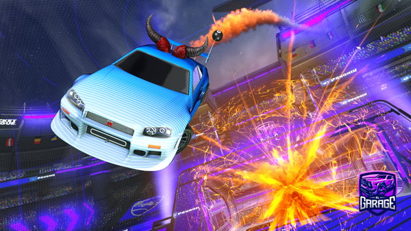 A Rocket League car design from tyflaig69