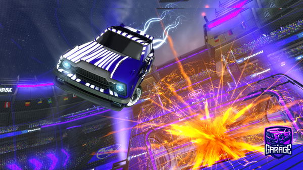 A Rocket League car design from PurpleJ33p