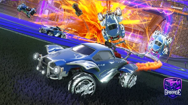 A Rocket League car design from Mini_Bond006