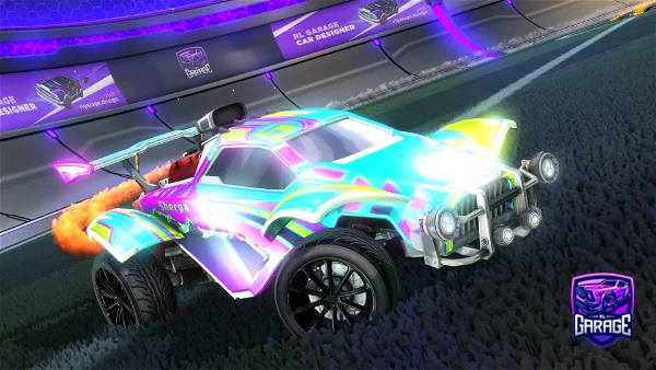 A Rocket League car design from MSG_COOKIE