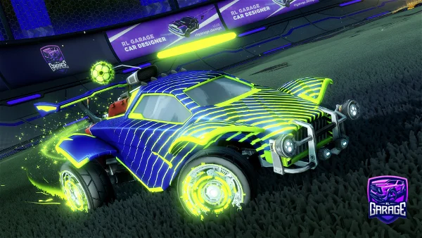 A Rocket League car design from Itradeforlimeitems