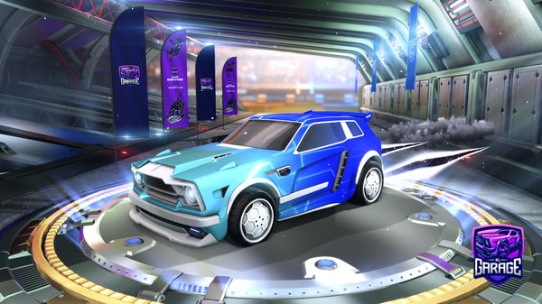 A Rocket League car design from fysion_yt