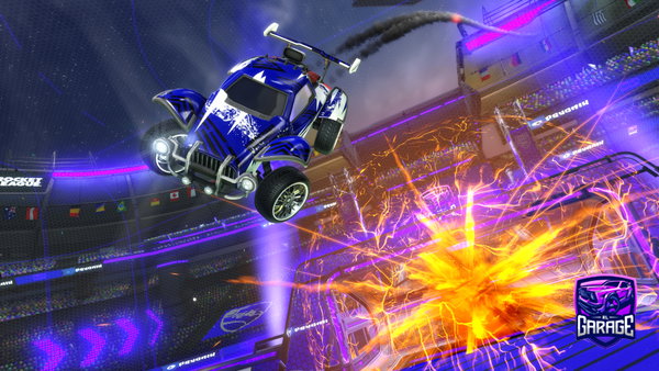 A Rocket League car design from she_luh
