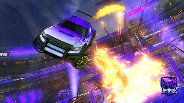 A Rocket League car design from Dinozaure