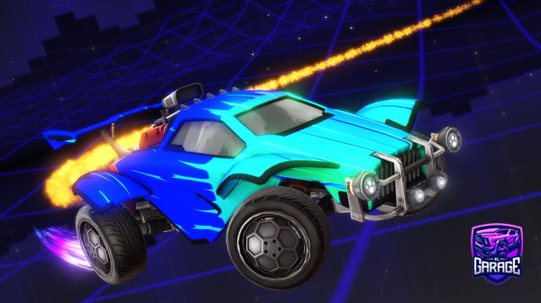 A Rocket League car design from Comet_NL