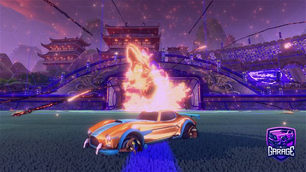 A Rocket League car design from bumbershooot