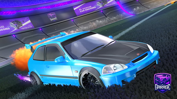 A Rocket League car design from Wixuzer