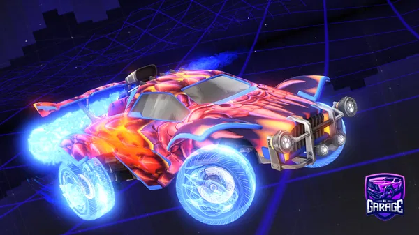 A Rocket League car design from leoshredz