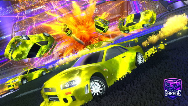 A Rocket League car design from Lolhub
