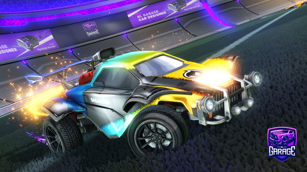 A Rocket League car design from RoadToBlkDuelingDragons