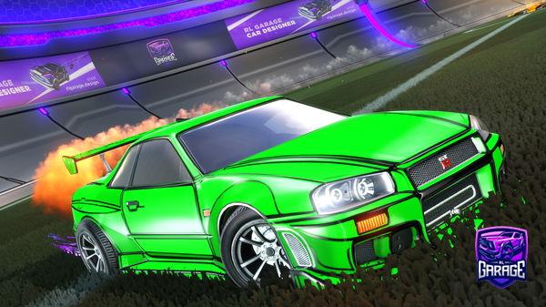A Rocket League car design from Milesgamerb