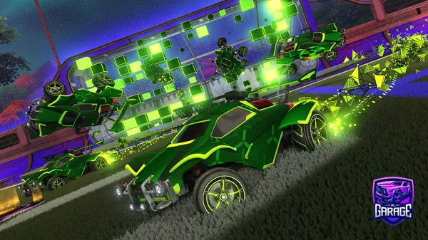 A Rocket League car design from GREEN_POLSKA