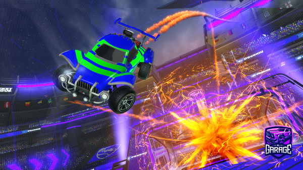 A Rocket League car design from kampfkaro