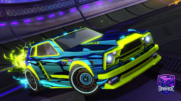 A Rocket League car design from PWRStrix