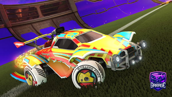 A Rocket League car design from Blueberries