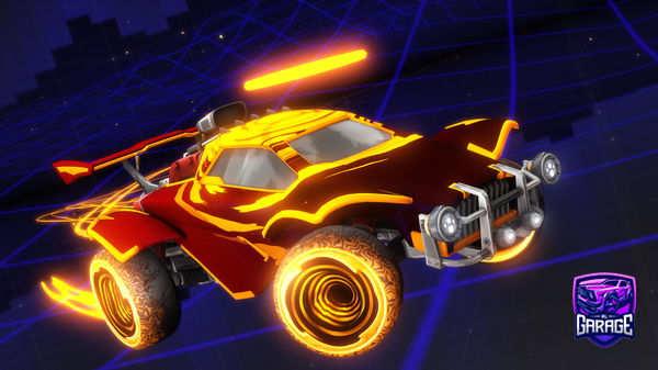 A Rocket League car design from fn_costco