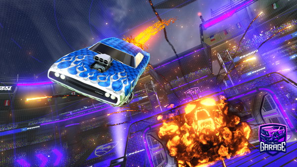 A Rocket League car design from killer-psychopaths