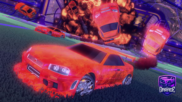 A Rocket League car design from Soccerstr710