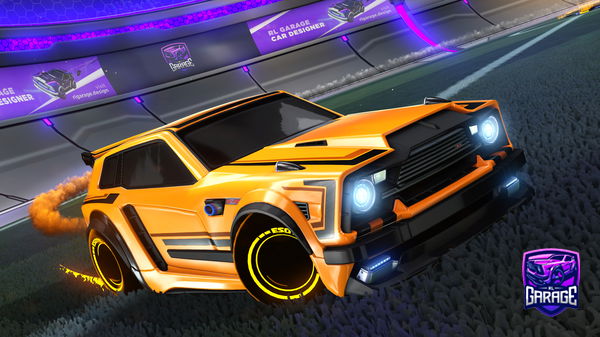 A Rocket League car design from BananeJaunes